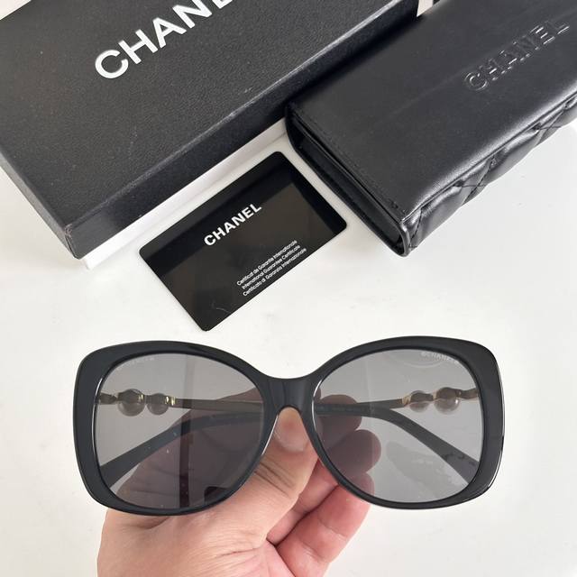 Online hot spot direct sales Chanel Naza super beautiful Chanel ch5339-H double pearl sunglasses
