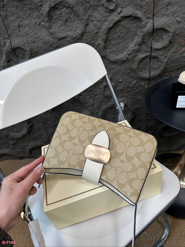 Paired with a folding box, Coach under the armpit amplifies the trick! The new Eliza series is really amazing! The minimalist design is truly eye-catching! The color is simple yet elegant, full of fashion sense, easy to match to create a sense of fas