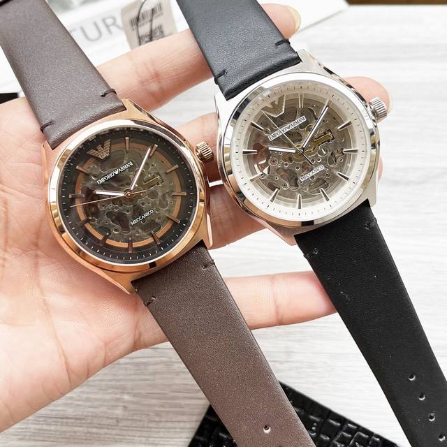 White Leather Rose 10 Full Rose 20 Steel Belt 20 Hangzhou Machinery 8210A Movement shipped from Hong Kong Non market Ordinary Movement Armani Armani Type: Latest Popular Men's Mechanical Watch Model: AR60003 Triple Combination: