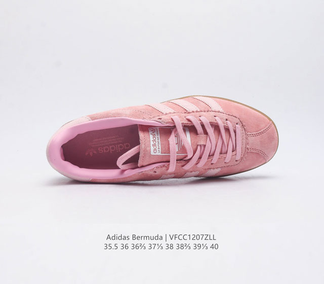 Adidas German Training Shoe Series Women's Shoes Fresh Macaron Style Adidas New Clover Bermuda Sports Board Shoes Secretly Launched Recently Adidas Originals Be