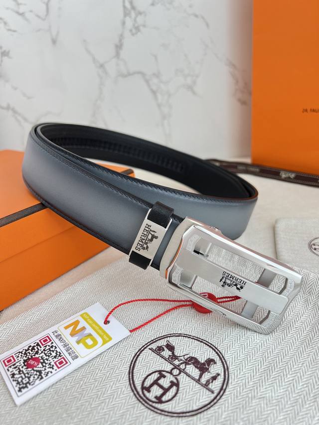 Product Name: Hermes Her. Mei's automatic buckle belt model: automatic buckle, pure steel material classic automatic buckle, top layer cowhide automatic belt: 100% top layer cowhide, automatic belt, ensuring genuine leather. 24K pure steel buckle nev