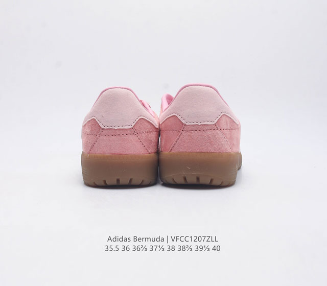 Adidas German Training Shoe Series Women's Shoes Fresh Macaron Style Adidas New Clover Bermuda Sports Board Shoes Secretly Launched Recently Adidas Originals Be