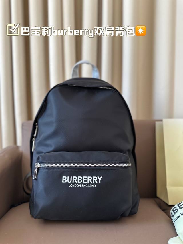 Burberry Backpack Fashion Casual Style Fabric High Density Waterproof Rainy Easy to Manage Size 30.43