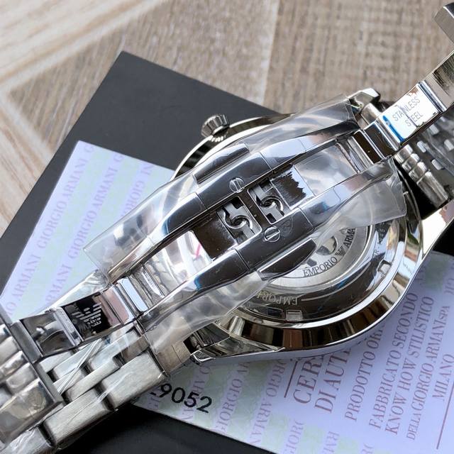 Armani mechanical men's watch, AR1945， Fully automatic mechanical watch, front and rear hollow design, exquisite! Amazing! 316 stainless steel strap, diameter~43mm, with packaging, available at first hand price