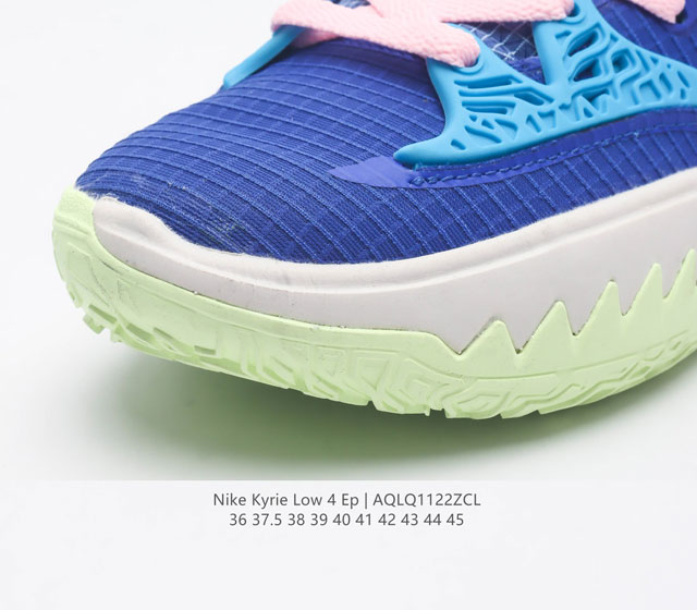 The Nike Kyrie Low 4 Ep men's and women's Irving 4 low top practical basketball shoes are designed to help players achieve fast performance and multi-directional grip while controlling the ball and shaking off defense. The Nike Kyrie Low 4 Ep men's a