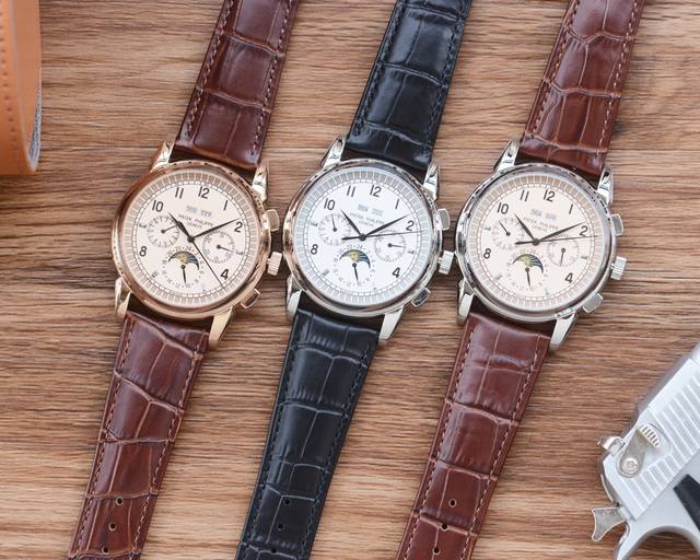 White leather gold leather white steel steel 410 men's beloved multifunctional watch latest: Patek Philippe's best design exclusive debut type: boutique men's watch strap: 316 stainless steel genuine cowhide strap movement: high-end fully automatic m