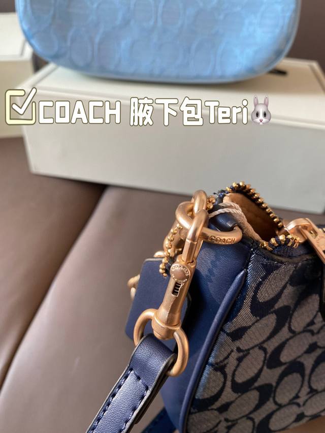 Folding gift box size: 24 * 13 Coach Underarm Bag Teri new product from the Coach Teri series. The Underarm Bag is super suitable for wearing a camisole dress in summer and pairing it with an Underarm Bag. It's simply amazing: