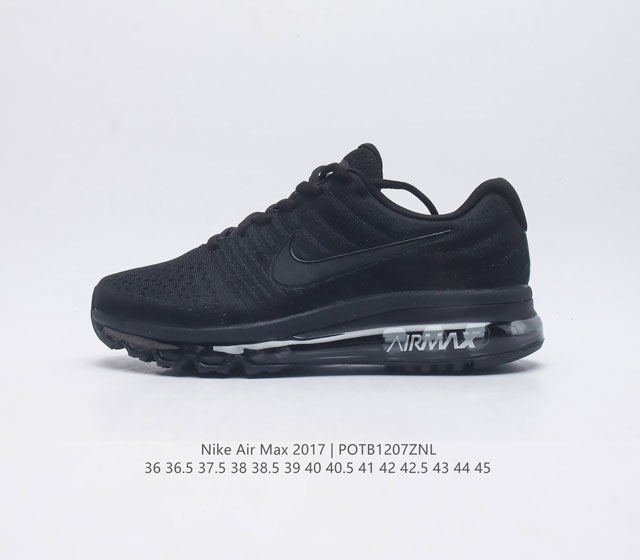 Nike Air Max 2017 Men's and Women's Running Shoes with Full Foot Air Cushion for Casual Sports Running. The Nike Air Max 2017 is the flagship running shoe of the Nike Air Max series in 2017