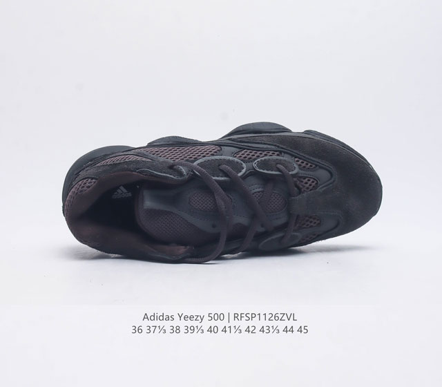 Adidas Yeezy 500 Coconut Men's and Women's Retro Dad Shoes Running Shoes Thick Bottom Dad Shoes If you want to say the most textured shoe in the Yeezy family, then Yeezy 500 definitely ranks high