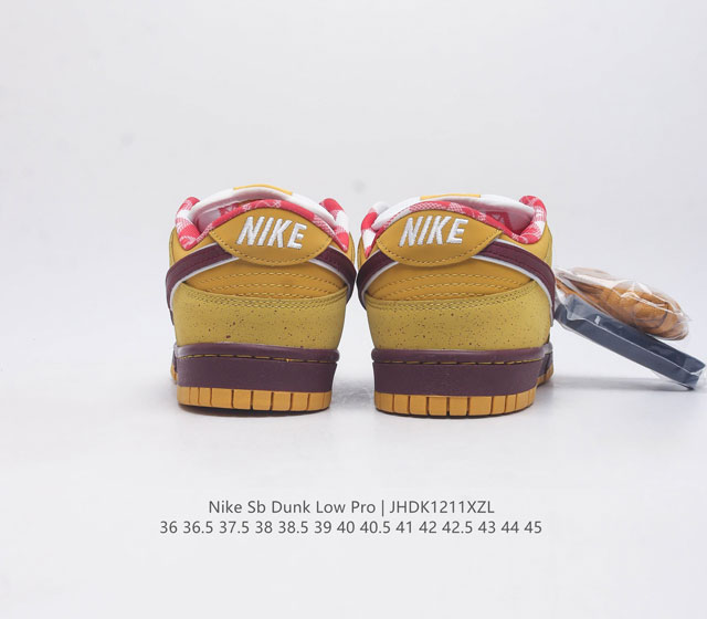 The authentic Nike Sb Dunk Low Pro men's and women's skateboarding shoes are classic retro sneakers with a low cut design that creates a classic Dunk style insole. The heel is equipped with a Zoom Air cushion