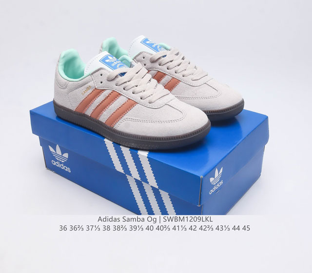 Adidas Originals Samba Og Shoes is a classic sports shoe that showcases a casual and modern style. It is a fashionable classic shoe for men and women that was born in the 1950s