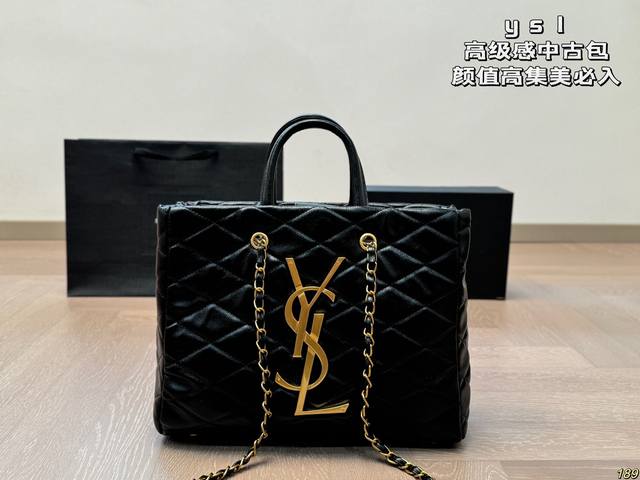 Saint Laurent YSL vintage bag with high aesthetic value is a must-have for daily travel. Size 33 25