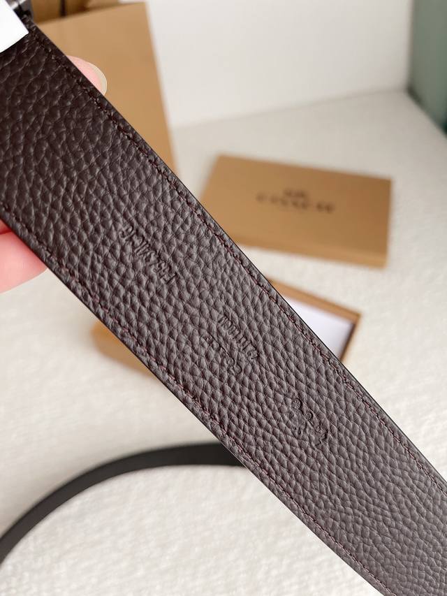 Special COACH Original Series 3.7cm with Body Counter Pair Mold Making German Imported Locomotive Line Exquisite Craftsmanship Overseas Purchasing Hottest Series with Double Hardware Buckle Suitable for Formal and Casual wear Adhering to the unique d