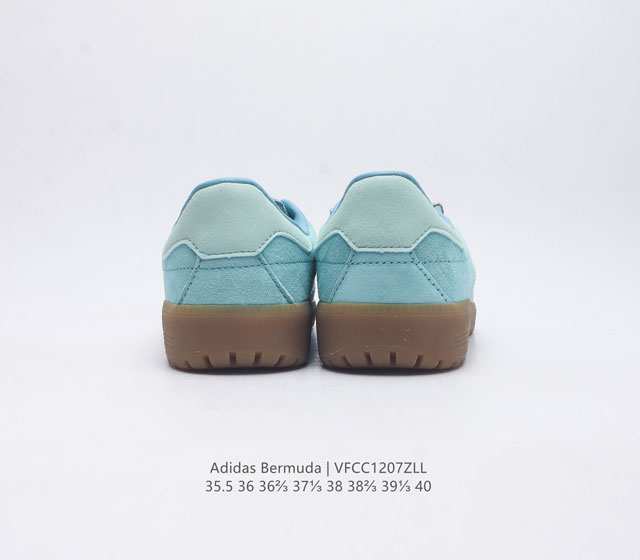 Adidas German Training Shoe Series Women's Shoes Fresh Macaron Style Adidas New Clover Bermuda Sports Board Shoes Secretly Launched Recently Adidas Originals Be