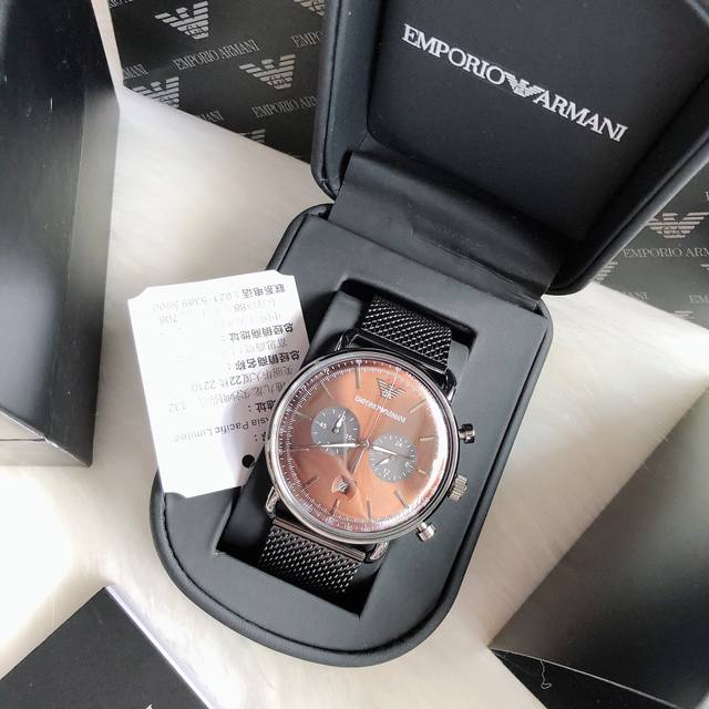 Original Armani 148000 Official Website Model: AR11141 Case: 316L Stainless Steel Mirror: Reinforced Mineral Glass Strap: Stainless Steel Mesh Buckle: Concealed Buckle Size: 43mm * 11: