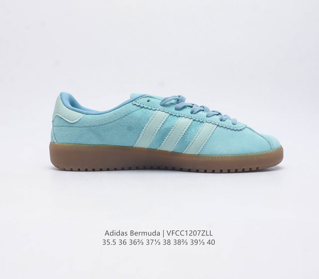 Adidas German Training Shoe Series Women's Shoes Fresh Macaron Style Adidas New Clover Bermuda Sports Board Shoes Secretly Launched Recently Adidas Originals Be