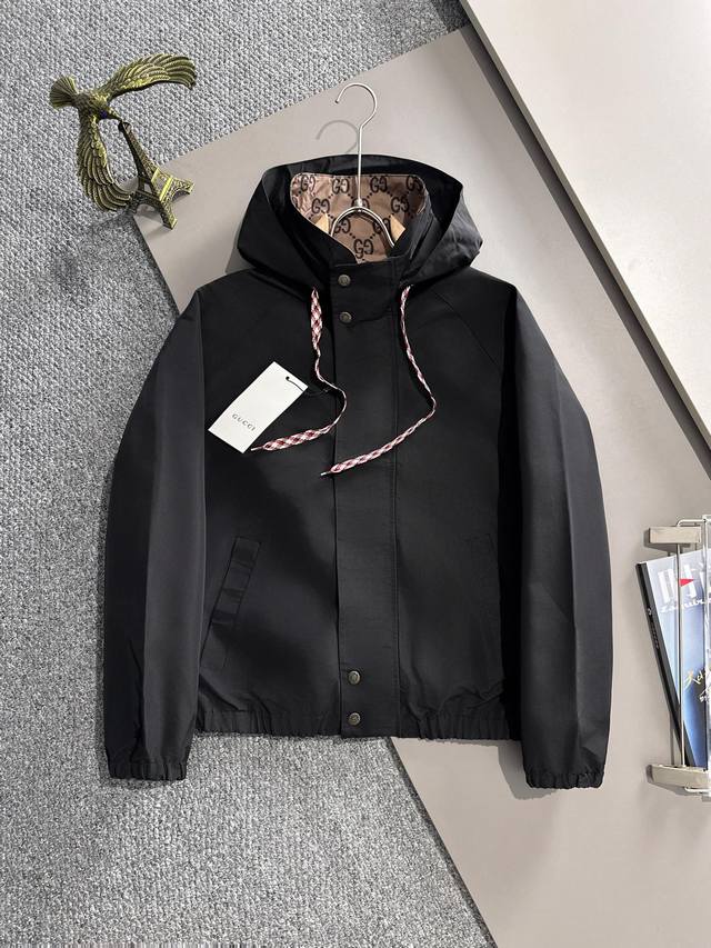 Gucci 2024 Autumn/Winter New Jacket Original 1:1 Customized Hardware Accessories Fully Imported Original Customization Welcome Counter Comparison Super Soft Super Heavy Industry Fabric Craftsmanship Exquisite Pattern Perfect Attention to Fabric Super