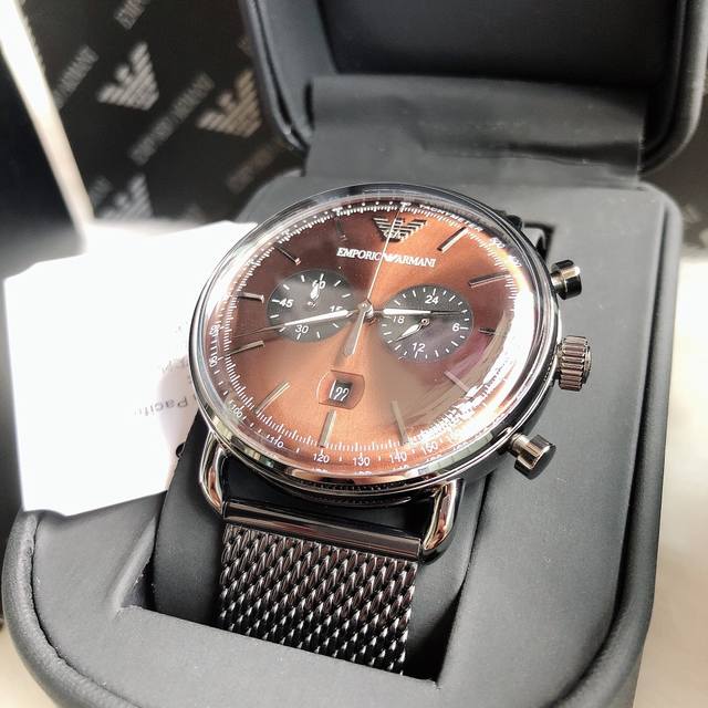 Original Armani 148000 Official Website Model: AR11141 Case: 316L Stainless Steel Mirror: Reinforced Mineral Glass Strap: Stainless Steel Mesh Buckle: Concealed Buckle Size: 43mm * 11: