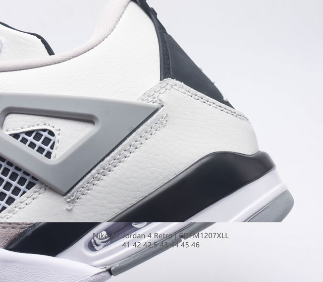 Velvet Nike Jordan 4 Aj4 retro casual sports culture basketball shoes adhere to the design concept of lightweight speed basketball shoes to reduce weight while improving comfort