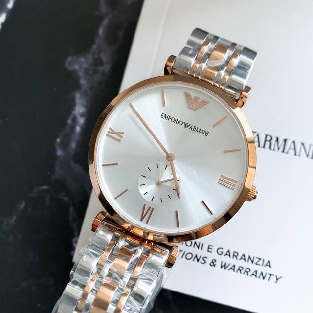 Recommended Armani Versatile Steel Strap Men's Watch Model AR1677 Stainless Steel Strap Quartz Watch, dial diameter 43mm 316 stainless steel strap, white dial, stopwatch dial, mineral glass mirror. Butterfly Double Button,: