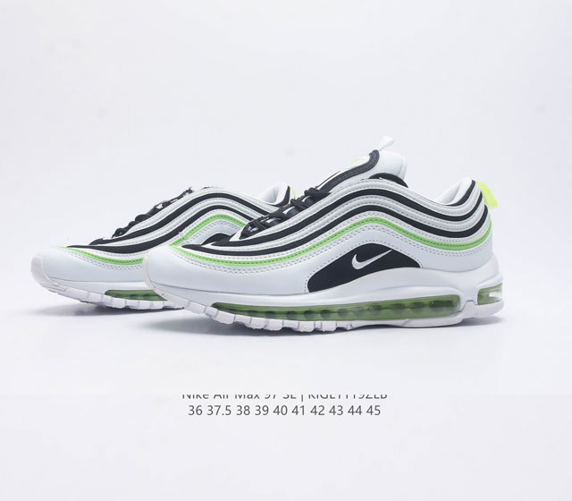 Nike casual shoes classic air cushion Air Max 97 bullet air cushion low top sports shoes Air Max 97 sports running shoes with streamlined shoe body and excellent technology create all-round protection for sports enthusiasts