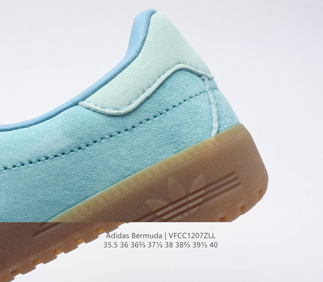 Adidas German Training Shoe Series Women's Shoes Fresh Macaron Style Adidas New Clover Bermuda Sports Board Shoes Secretly Launched Recently Adidas Originals Be