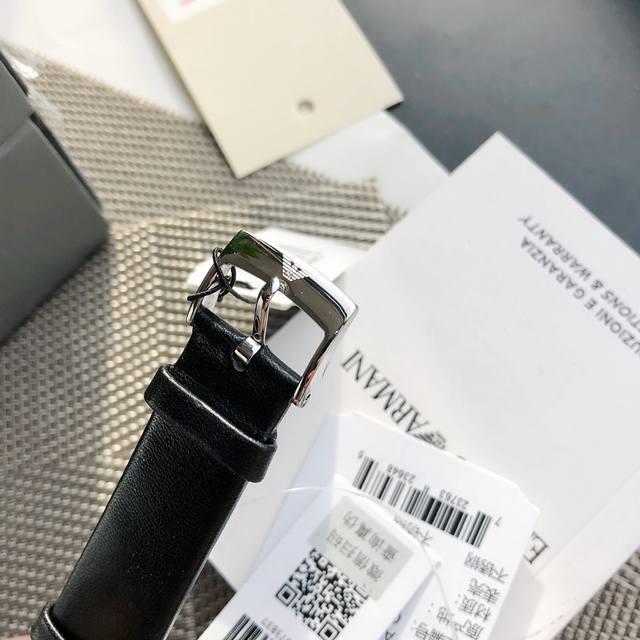 Counter packaging, recommended Armani model: Ar1674 Case: 316L stainless steel Mirror: Mineral reinforced glass Strap: Imported cowhide Buckle: Needle Buckle Size: 40 * 10mm Simple to Classic: