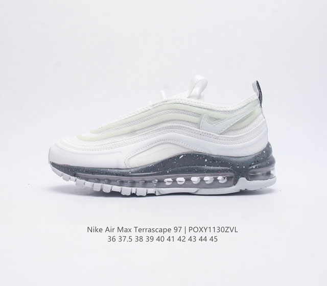 Nike's 2023 new men's and women's air Max Terrascape 97 air cushioned casual sports shoes with Max Air cushioning configuration provide excellent support and comfortable foot feel. Outsole design