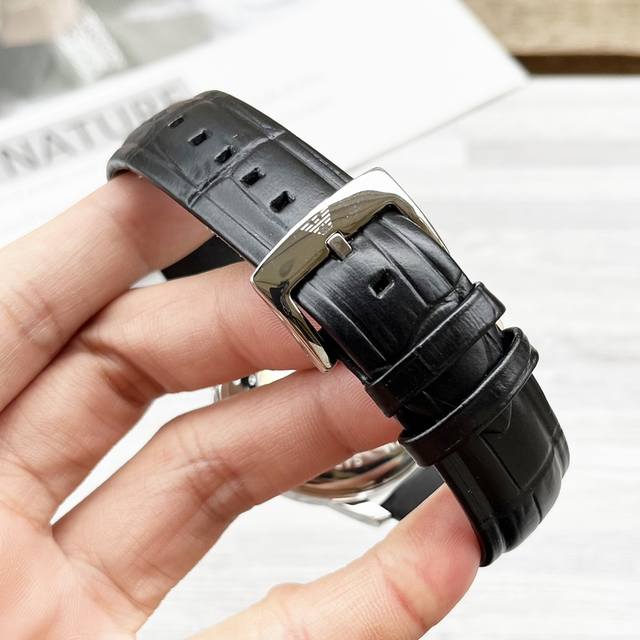 Unified Armani Men's Watch Song Weilong's Trendy Hollow Mechanical Watch with Unique Craftsmanship, Fashionable and Casual Transparent Heart, Rich in Modern Art, Exquisite Hollow Crown Logo Eagle shaped Hollow Dial Bar Fixed Nail Scale Matte Steel St