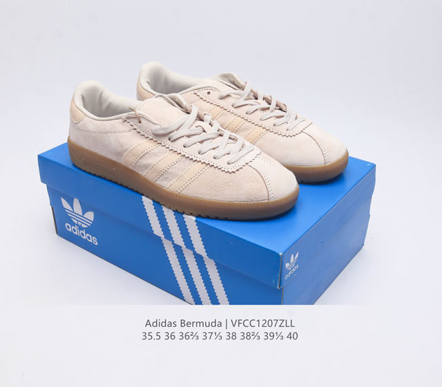 Adidas German Training Shoe Series Women's Shoes Fresh Macaron Style Adidas New Clover Bermuda Sports Board Shoes Secretly Launched Recently Adidas Originals Be