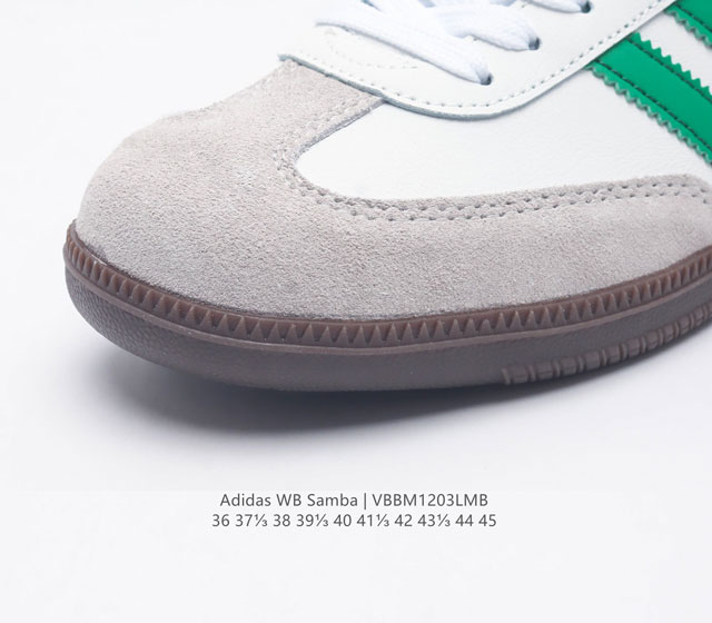 Adidas Wb Samba Samba Training Shoes Korean Ghost Order Samba Anniversary Series Difference Market Fake Leather Currency Adidas Classic samba Og Slender Shoes