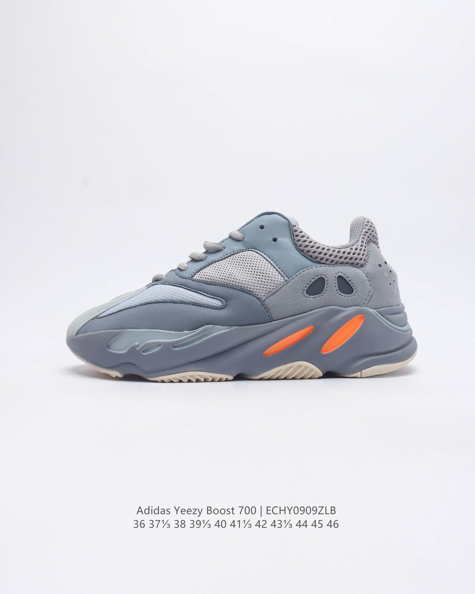Adidas Yeezy Boost Coconut 700 Limited Edition 3M Casual Sports Running Shoes Retro Dad Shoes The upper is made of leather and suede, and the use of some mesh fabric provides breathable structure and comfort