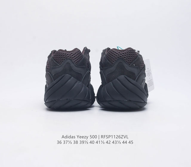 Adidas Yeezy 500 Coconut Men's and Women's Retro Dad Shoes Running Shoes Thick Bottom Dad Shoes If you want to say the most textured shoe in the Yeezy family, then Yeezy 500 definitely ranks high