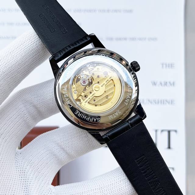 Armani, hollowed out watch series, equipped with imported brand new 82S7 gold movement, precise and trouble free timing, diameter for men: 42mm, thickness 10mm, classic needle buckle, sapphire glass mirror, fireproof flower, scratch resistant, 316 st