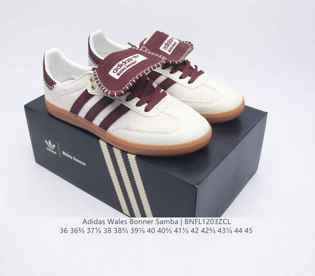 The authentic retro and avant-garde brands have all taken over the classic retro low top casual running shoes of the United Kingdom designer brand Wales Bonner X Adidas Wb Samba Wb Nissan series. Item number Ie0586