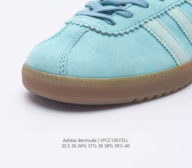 Adidas German Training Shoe Series Women's Shoes Fresh Macaron Style Adidas New Clover Bermuda Sports Board Shoes Secretly Launched Recently Adidas Originals Be