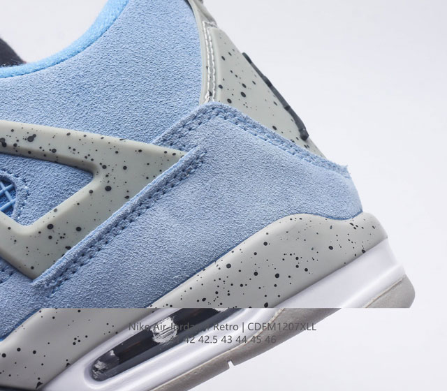 Velvet Nike Jordan 4 Aj4 retro casual sports culture basketball shoes adhere to the design concept of lightweight speed basketball shoes to reduce weight while improving comfort
