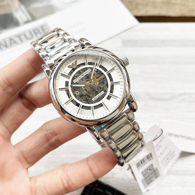 FFF Gold 20 Steel Belt 20 Hangzhou Machinery 8210A Movement shipped from Hong Kong Non market Ordinary Movement Armani Armani Type: Latest Popular Male Mechanical Watch Model: AR1980 Three in One, Waterproof: 30: