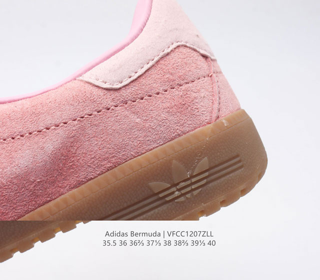 Adidas German Training Shoe Series Women's Shoes Fresh Macaron Style Adidas New Clover Bermuda Sports Board Shoes Secretly Launched Recently Adidas Originals Be