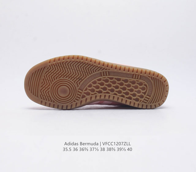 Adidas German Training Shoe Series Women's Shoes Fresh Macaron Style Adidas New Clover Bermuda Sports Board Shoes Secretly Launched Recently Adidas Originals Be