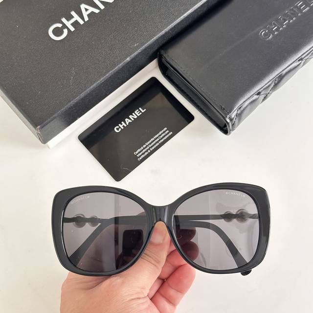 Online hot spot direct sales Chanel Naza super beautiful Chanel ch5339-H double pearl sunglasses