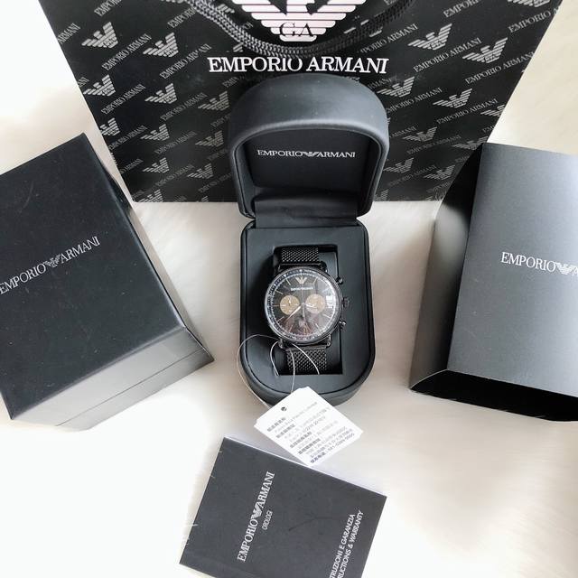 Original Armani Official Website Model: AR11142 Case: 316L Stainless Steel Mirror: Reinforced Mineral Glass Strap: 316L Stainless Steel Mesh Strap Buckle: Needle Buckle Size: 43mm * 11mm: