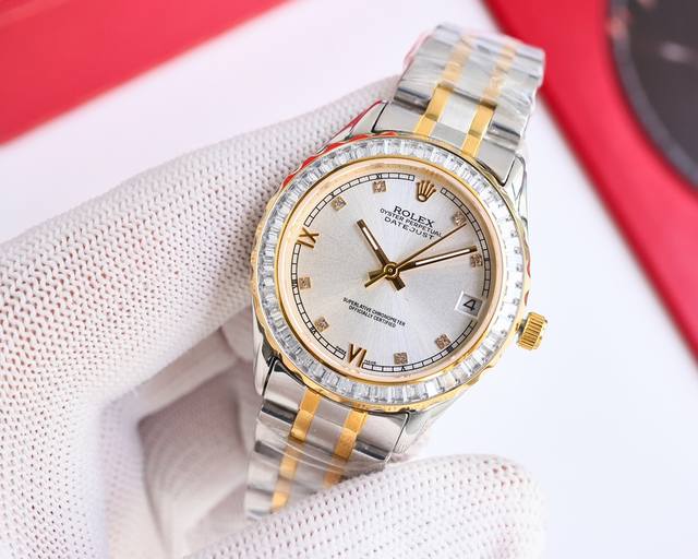 Platinum hot item recommendation: The first hot item is the limited edition Rolex women's model, which is now in high demand! Elegant and beautiful art, eye-catching! A-level pearl shell material is dazzling and eye-catching, with a unique and elegan