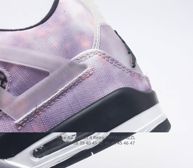 The Nike Air Jordan 4 Retro Og Michael Jordan AJ4 mid top retro casual sports culture basketball shoe adheres to the design concept of lightweight speed basketball shoes to reduce weight