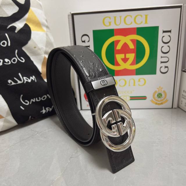 Product Name: Guqi Gu... Ci Original Material: Original Leather Belt 100% Head Layer Leather Belt Guaranteed Genuine Leather, 24K Pure Steel Buckle, Counter Original Quality and Exquisite Craftsmanship, Fashionable Brand, Preferred Packaging for Pers