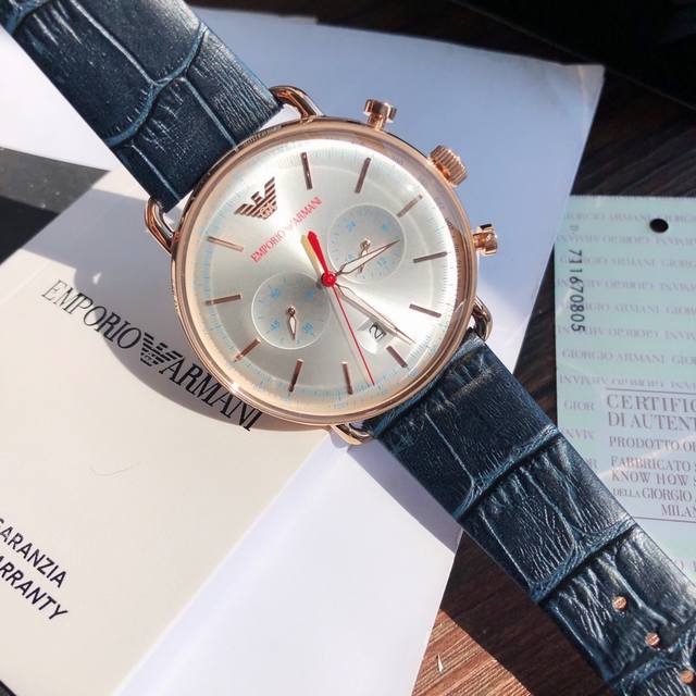 Recommended Amani Armani watch with a size of 43mm diameter, suitable for most wrist designs in China, a versatile casual men's watch! Please identify the exclusive quality to distinguish market bargains! Imported movements with 100% synchronized det
