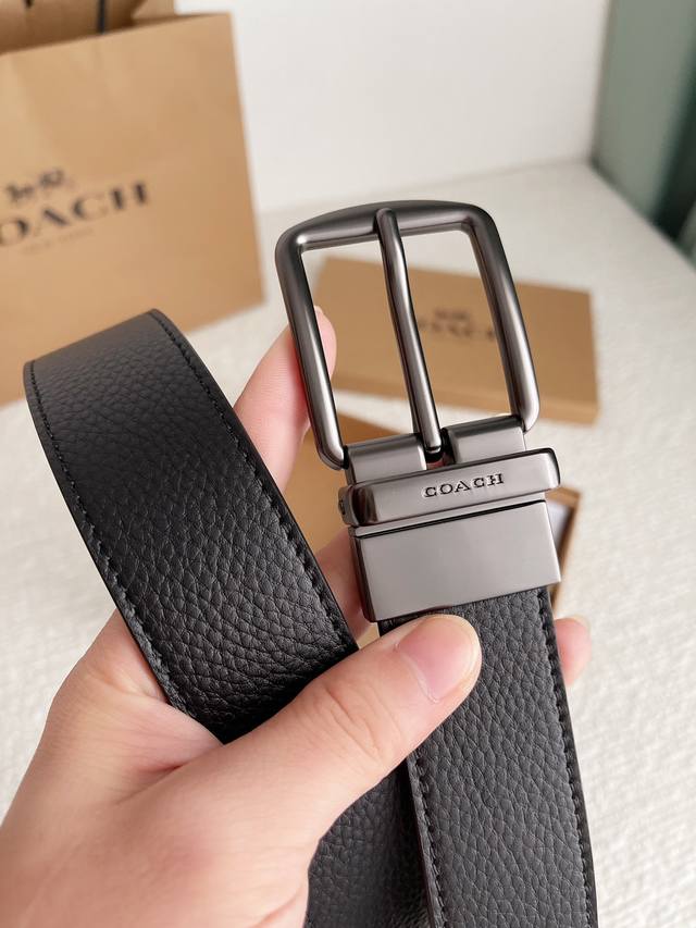 Special COACH Original Series 3.7cm with Body Counter Pair Mold Making German Imported Locomotive Line Exquisite Craftsmanship Overseas Purchasing Hottest Series with Double Hardware Buckle Suitable for Formal and Casual wear Adhering to the unique d