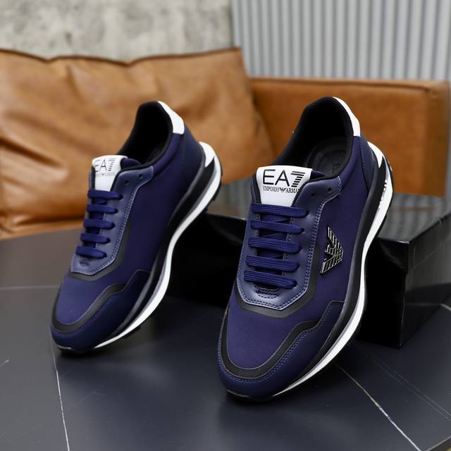 Brand: Armani ARM NI Standard Code: 38-44 45 Customized Grade: Same as on official website Material: Original fabric Comfortable and breathable inner foam Lightweight and wear-resistant outsole Style Category: Men's fashion casual shoes Running sport