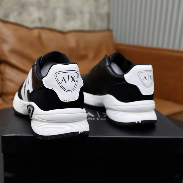 Brand: Armani ARM NI Standard size: 38-44 45 Customization level: Official website Same material: Original cowhide fabric Comfortable and breathable Inner lightweight and wear-resistant outsole Style category: Men's fashionable casual shoes Running s