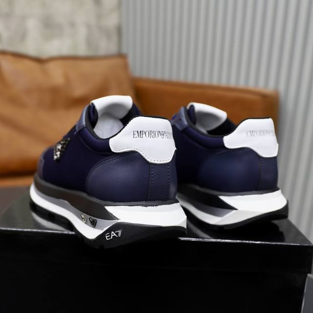 Brand: Armani ARM NI Standard Code: 38-44 45 Customized Grade: Same as on official website Material: Original fabric Comfortable and breathable inner foam Lightweight and wear-resistant outsole Style Category: Men's fashion casual shoes Running sport